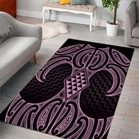 Mawhero Maori Ta Moko Poutama Art Area Rug LT9 - Polynesian Pride