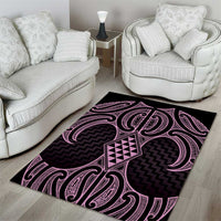 Mawhero Maori Ta Moko Poutama Art Area Rug LT9 - Polynesian Pride