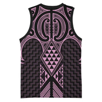 Mawhero Maori Ta Moko Poutama Art Basketball Jersey LT9 - Polynesian Pride