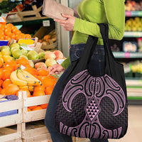 Mawhero Maori Ta Moko Poutama Art Grocery Bag LT9 - Polynesian Pride