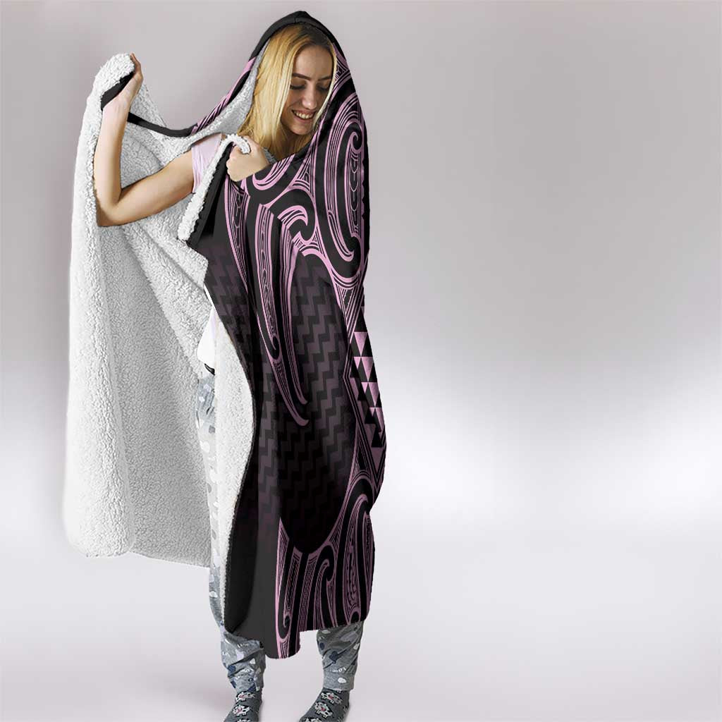 Mawhero Maori Ta Moko Poutama Art Hooded Blanket LT9 - Polynesian Pride
