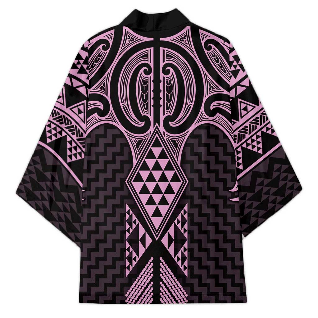 Mawhero Maori Ta Moko Poutama Art Kimono LT9 - Polynesian Pride