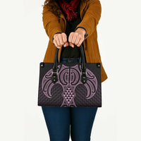 Mawhero Maori Ta Moko Poutama Art Leather Bag LT9 - Polynesian Pride