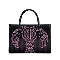 Mawhero Maori Ta Moko Poutama Art Leather Bag LT9 - Polynesian Pride