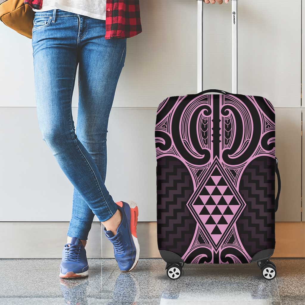 Mawhero Maori Ta Moko Poutama Art Luggage Cover LT9 - Polynesian Pride