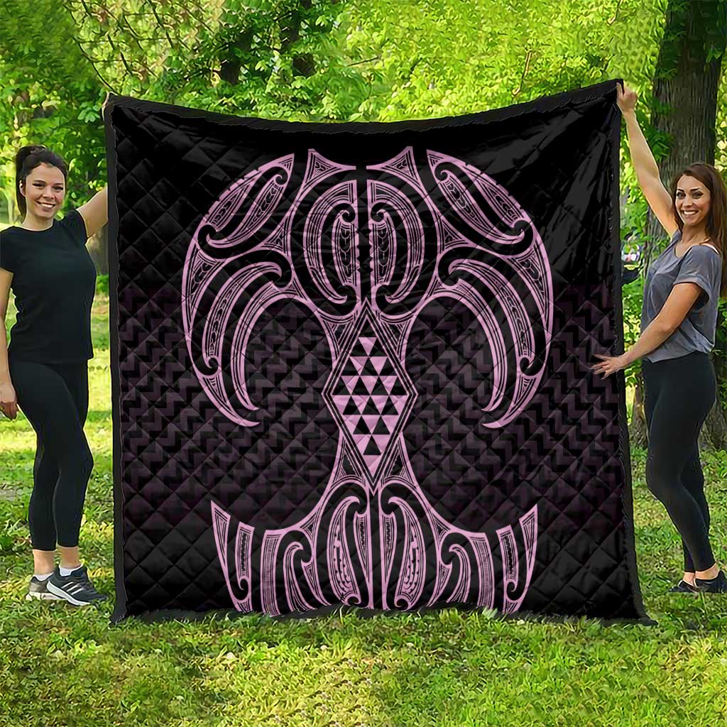 Mawhero Maori Ta Moko Poutama Art Quilt LT9 - Polynesian Pride