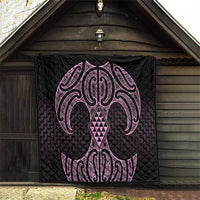 Mawhero Maori Ta Moko Poutama Art Quilt LT9 - Polynesian Pride