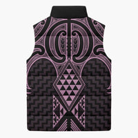 Mawhero Maori Ta Moko Poutama Art Sleeveless Puffer Jacket LT9 - Polynesian Pride