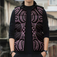 Mawhero Maori Ta Moko Poutama Art Sleeveless Puffer Jacket LT9 - Polynesian Pride