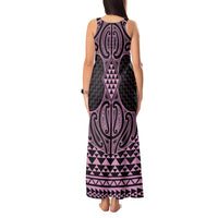 Mawhero Maori Ta Moko Poutama Art Tank Maxi Dress LT9 - Polynesian Pride