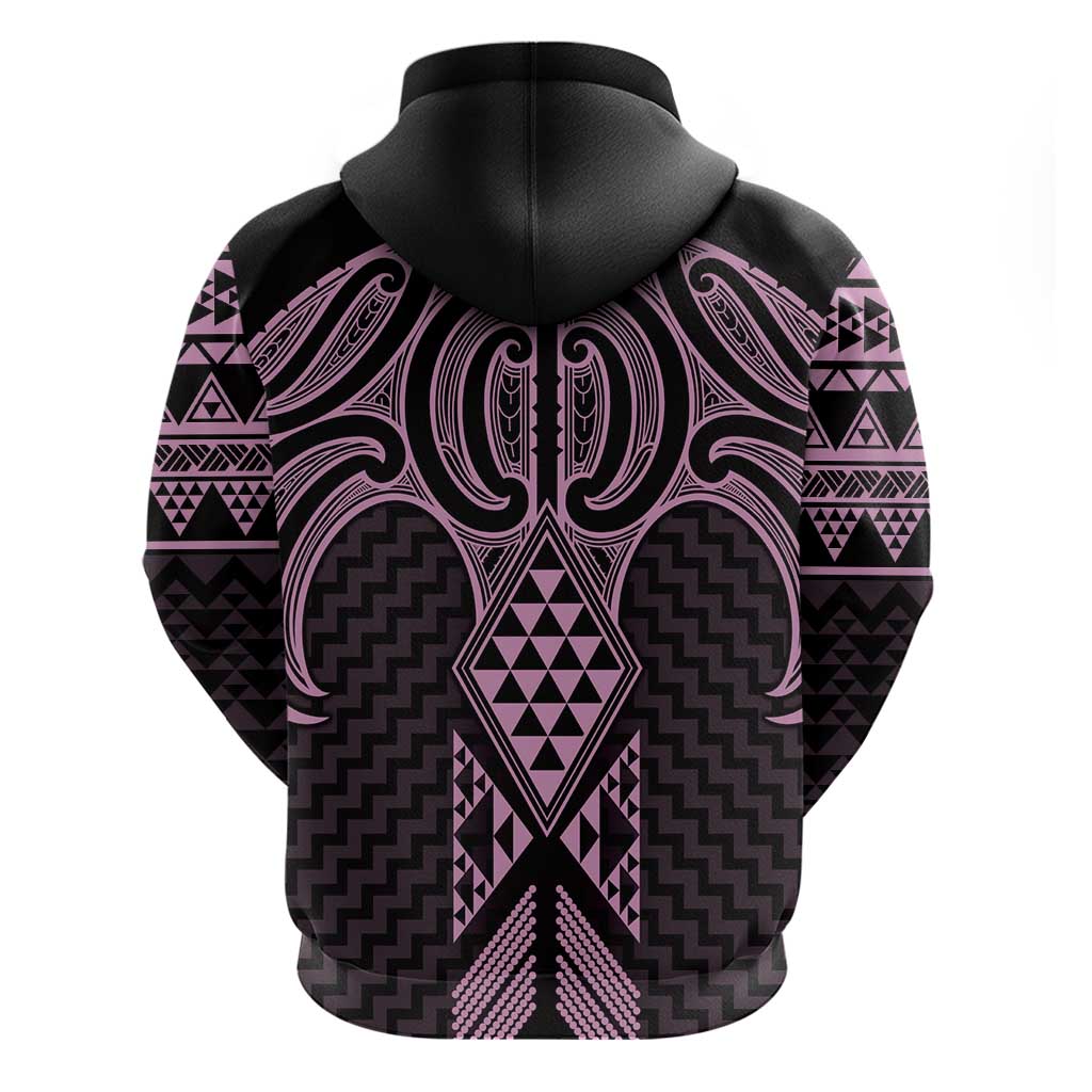 Mawhero Maori Ta Moko Poutama Art Zip Hoodie LT9 - Polynesian Pride