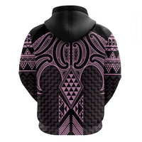Mawhero Maori Ta Moko Poutama Art Zip Hoodie LT9 - Polynesian Pride
