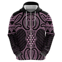 Mawhero Maori Ta Moko Poutama Art Zip Hoodie LT9 - Polynesian Pride