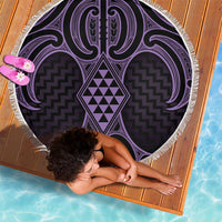 Waiporoporo Maori Ta Moko Poutama Art Beach Blanket LT9 - Polynesian Pride
