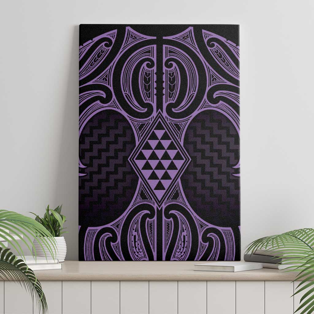 Waiporoporo Maori Ta Moko Poutama Art Canvas Wall Art LT9 - Polynesian Pride