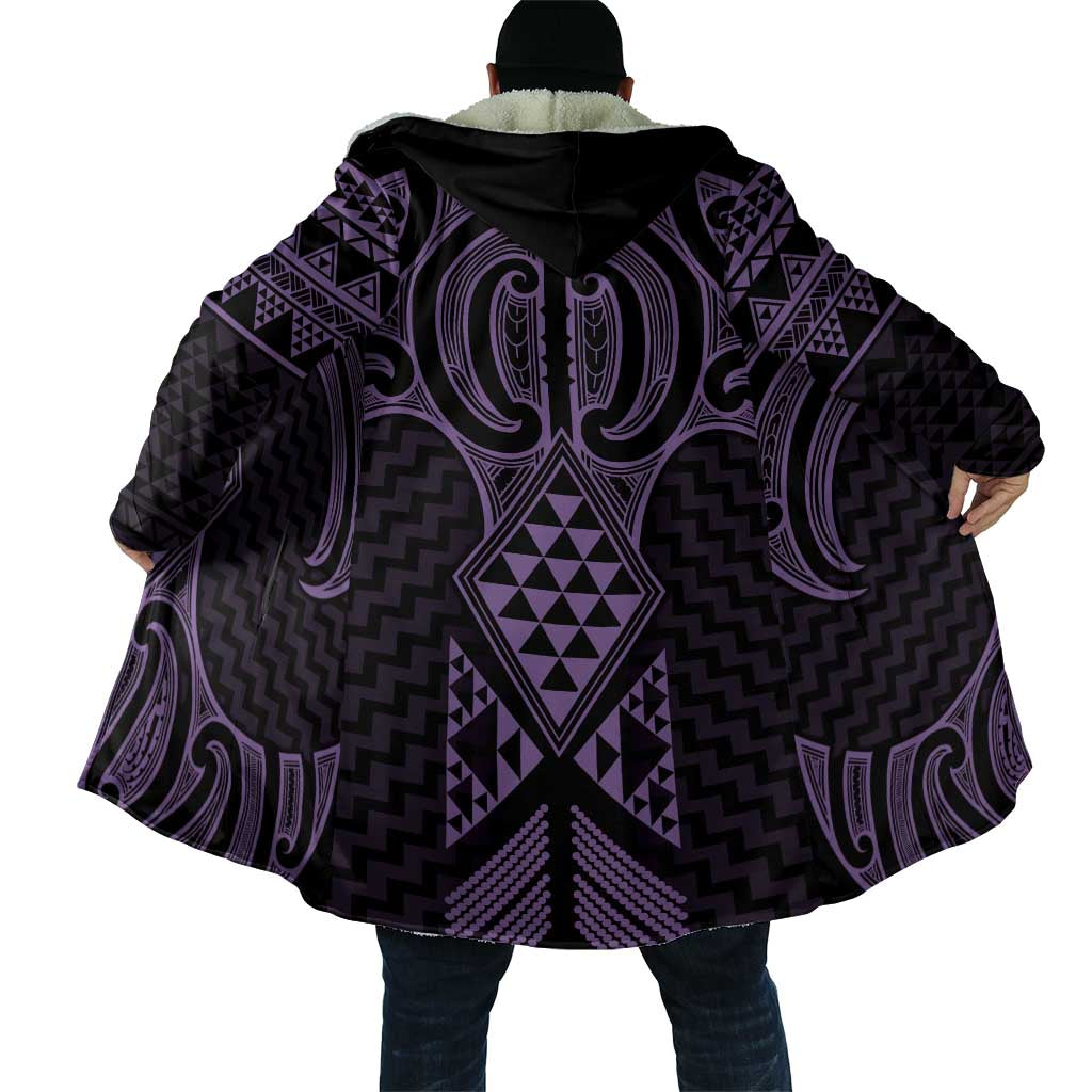 Waiporoporo Maori Ta Moko Poutama Art Cloak LT9 - Polynesian Pride