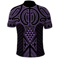 Waiporoporo Maori Ta Moko Poutama Art Polo Shirt LT9 - Polynesian Pride