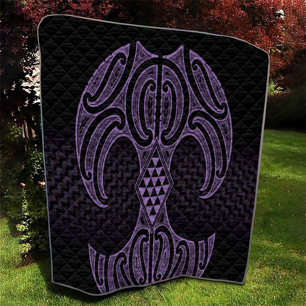 Waiporoporo Maori Ta Moko Poutama Art Quilt LT9 - Polynesian Pride