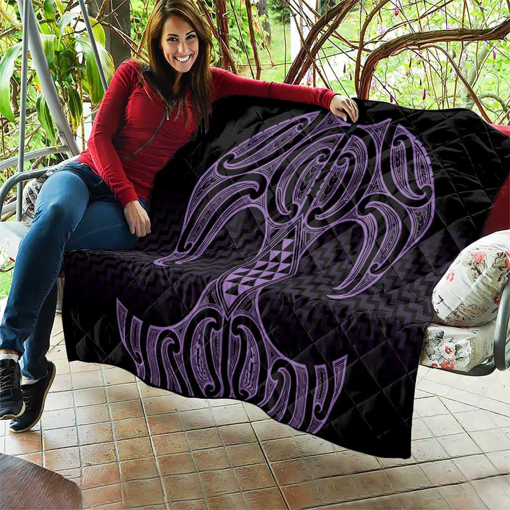 Waiporoporo Maori Ta Moko Poutama Art Quilt LT9 - Polynesian Pride