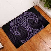 Waiporoporo Maori Ta Moko Poutama Art Rubber Doormat LT9 - Polynesian Pride