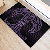 Waiporoporo Maori Ta Moko Poutama Art Rubber Doormat LT9 - Polynesian Pride