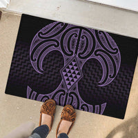 Waiporoporo Maori Ta Moko Poutama Art Rubber Doormat LT9 - Polynesian Pride