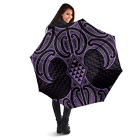 Waiporoporo Maori Ta Moko Poutama Art Umbrella LT9 - Polynesian Pride