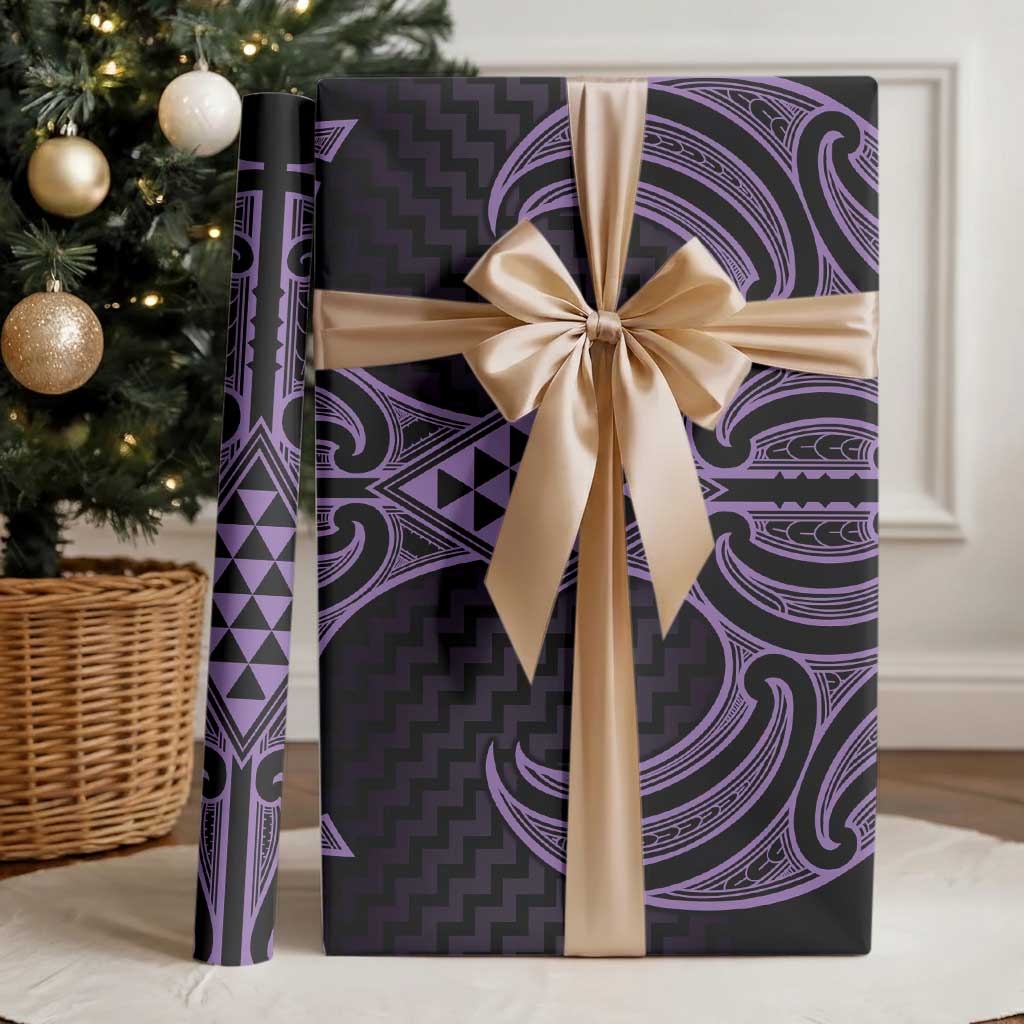 Waiporoporo Maori Ta Moko Poutama Art Wrapping Paper LT9 - Polynesian Pride