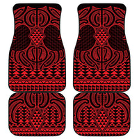 Whero Maori Ta Moko Poutama Art Car Mats LT9 - Polynesian Pride