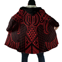 Whero Maori Ta Moko Poutama Art Cloak LT9 - Polynesian Pride