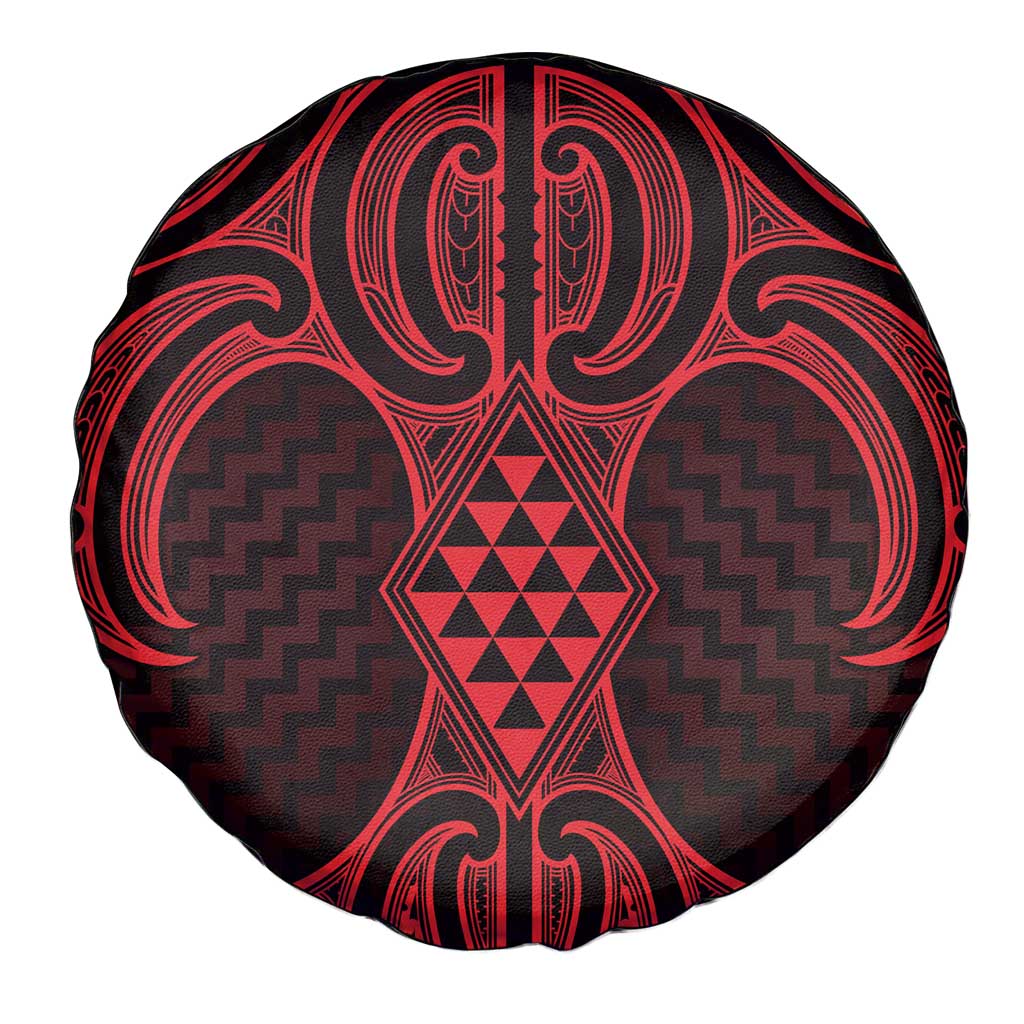 Whero Maori Ta Moko Poutama Art Spare Tire Cover LT9 - Polynesian Pride