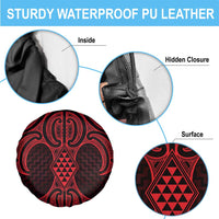 Whero Maori Ta Moko Poutama Art Spare Tire Cover LT9 - Polynesian Pride
