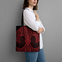 Whero Maori Ta Moko Poutama Art Tote Bag LT9 - Polynesian Pride