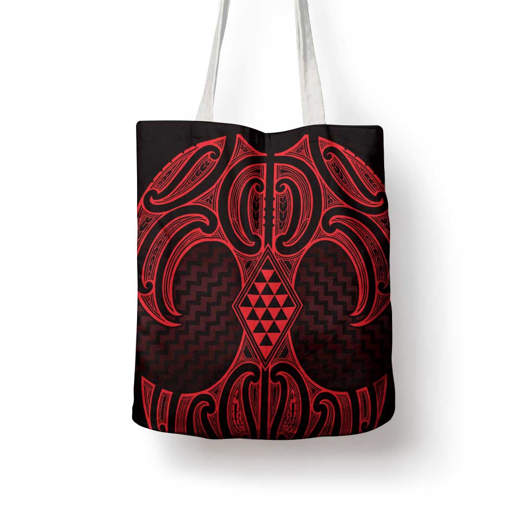 Whero Maori Ta Moko Poutama Art Tote Bag LT9 - Polynesian Pride