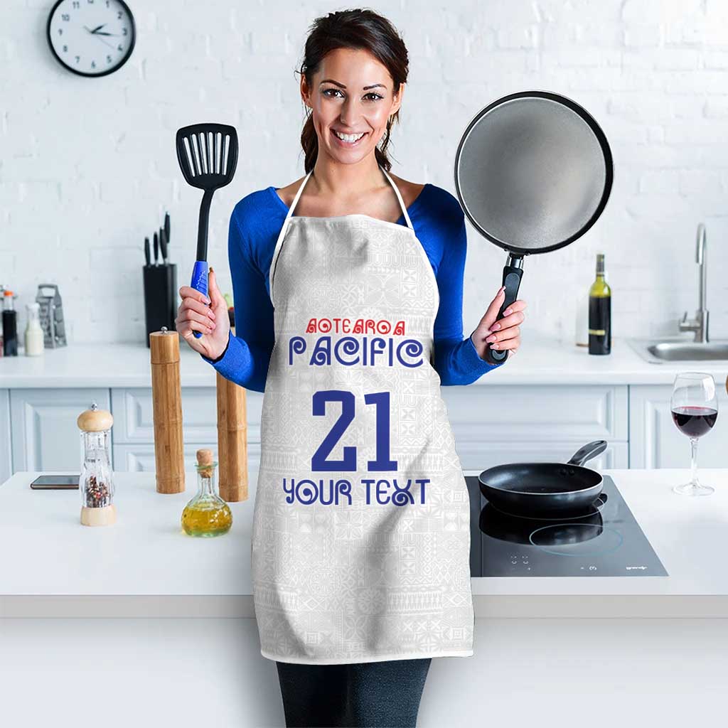 New Zealand Rugby Pacific Personalised Apron Maori Style Tribal Tapa Pattern LT9 - Polynesian Pride