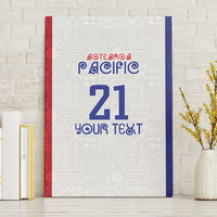 New Zealand Rugby Pacific Personalised Canvas Wall Art Maori Style Tribal Tapa Pattern LT9 Without Frame White - Polynesian Pride