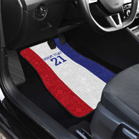 New Zealand Rugby Pacific Personalised Car Mats Maori Style Tribal Tapa Pattern LT9 - Polynesian Pride