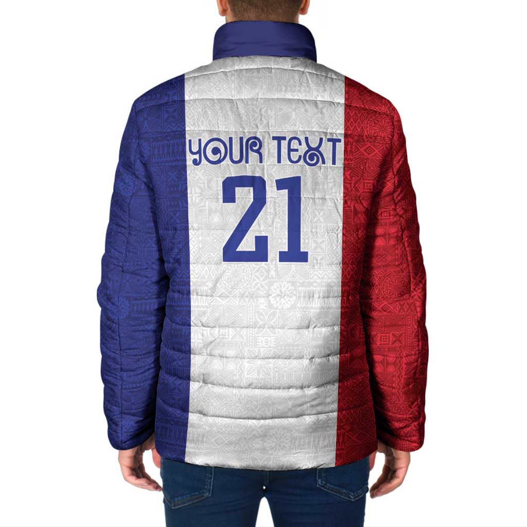 New Zealand Rugby Pacific Personalised Padded Jacket Maori Style Tribal Tapa Pattern LT9 - Polynesian Pride