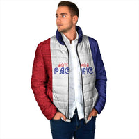 New Zealand Rugby Pacific Personalised Padded Jacket Maori Style Tribal Tapa Pattern LT9 - Polynesian Pride