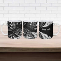 New Zealand Rugby Pacific Personalised Ceramic Mug All Black Maori Pasifika Fern Pattern LT9 - Polynesian Pride