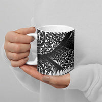 New Zealand Rugby Pacific Personalised Ceramic Mug All Black Maori Pasifika Fern Pattern LT9 - Polynesian Pride