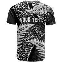 New Zealand Rugby Pacific Personalised T Shirt All Black Maori Pasifika Fern Pattern LT9 - Polynesian Pride