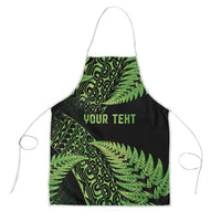 New Zealand Rugby Pacific Personalised Apron All Lime Maori Pasifika Fern Pattern LT9 Lime - Polynesian Pride