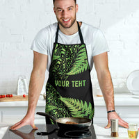 New Zealand Rugby Pacific Personalised Apron All Lime Maori Pasifika Fern Pattern LT9 - Polynesian Pride