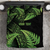 New Zealand Rugby Pacific Personalised Bedding Set All Lime Maori Pasifika Fern Pattern LT9 Lime - Polynesian Pride