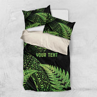 New Zealand Rugby Pacific Personalised Bedding Set All Lime Maori Pasifika Fern Pattern LT9 US Twin 172cm x 218cm Lime - Polynesian Pride