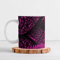 New Zealand Rugby Pacific Personalised Ceramic Mug All Pink Maori Pasifika Fern Pattern LT9 Pink - Polynesian Pride