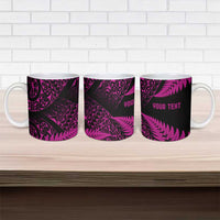 New Zealand Rugby Pacific Personalised Ceramic Mug All Pink Maori Pasifika Fern Pattern LT9 - Polynesian Pride