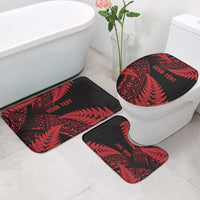 New Zealand Rugby Pacific Personalised Bathroom Set All Red Maori Pasifika Fern Pattern LT9 - Polynesian Pride