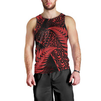 New Zealand Rugby Pacific Personalised Men Tank Top All Red Maori Pasifika Fern Pattern LT9 - Polynesian Pride